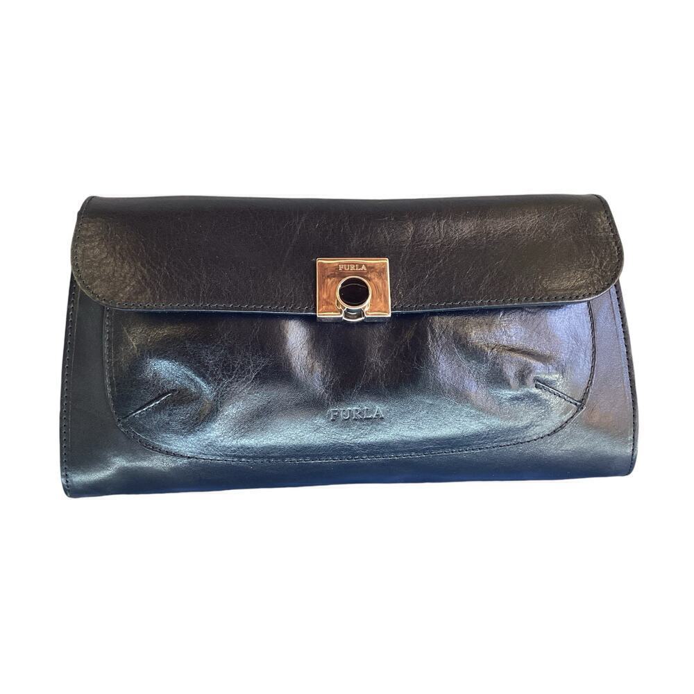 Vintage Furla Clutch leather italy